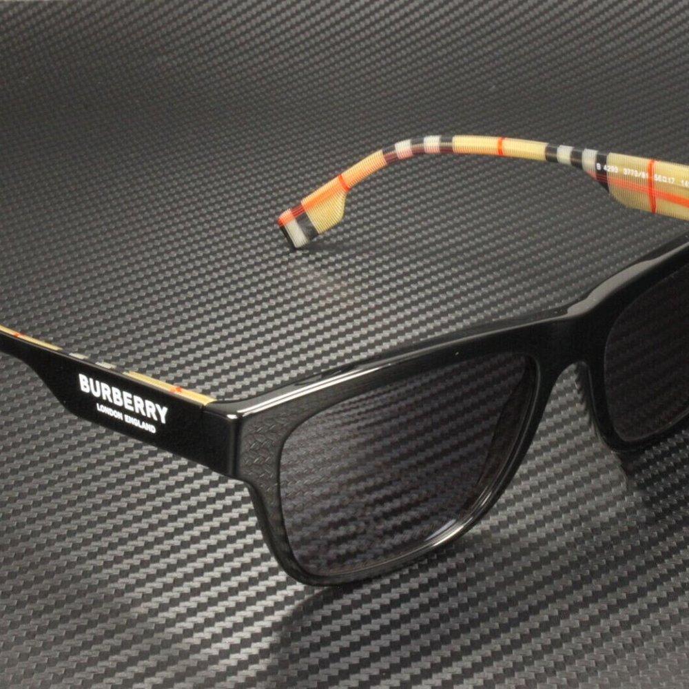 Burberry Unisex Stripe Polarized Sunglasses - Picture 2 of 3